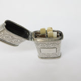 George IV Sterling Silver Floral Sewing Etui Case Antique 1827 Birmingham