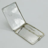 20th Century Chinese Sterling Silver Floral Cigarette Case Antique c1920 Deco