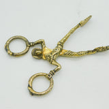 Victorian Sterling Silver Novelty Harlequin Monkey Sugar Nips Antique 1881 London