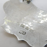 Victorian Sterling Silver Rum & Gin Decanter Label Antique 1857 Birmingham