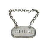 George III Sterling Silver 'Chilli' Sauce Label Ticket Antique c1790 London