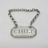 George III Sterling Silver 'Chilli' Sauce Label Ticket Antique c1790 London