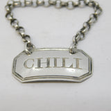 George III Sterling Silver 'Chilli' Sauce Label Ticket Antique c1790 London