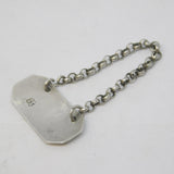 George III Sterling Silver 'Chilli' Sauce Label Ticket Antique c1790 London