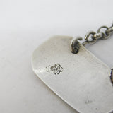 George III Sterling Silver 'Chilli' Sauce Label Ticket Antique c1790 London
