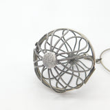 Victorian Sterling Silver Wool Skein Ball Sewing Bangle Bracelet Antique 1880