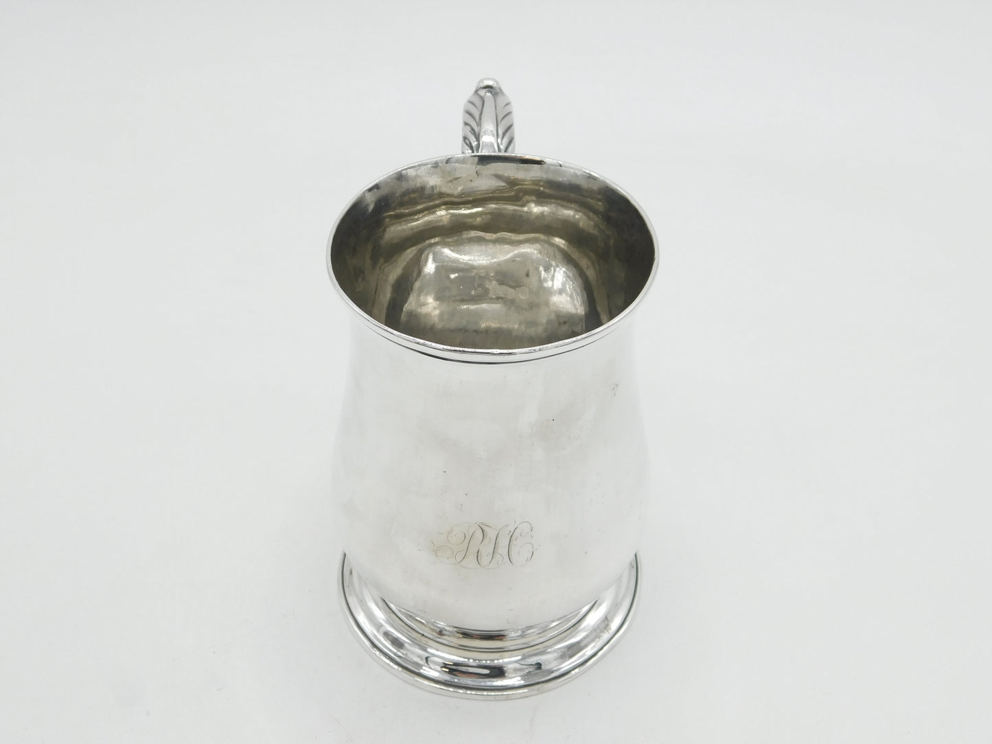 George III Sterling Silver Baluster Pint Tankard Antique 1761 London