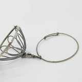 Victorian Sterling Silver Wool Skein Ball Sewing Bangle Bracelet Antique 1880