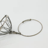 Victorian Sterling Silver Wool Skein Ball Sewing Bangle Bracelet Antique 1880