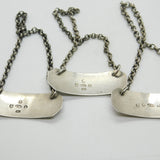 Set of 3 Georgian Sterling Silver 'Madeira, Port, Sherry' Decanter Labels 1807
