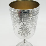 Victorian Sterling Silver Communion Wine Chalice Goblet Antique 1876 George Unite