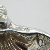 Sterling Silver Scallop Shell Form Floral Pattern Sweet Treat Dish 1971 Vintage