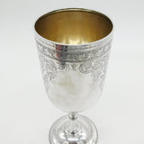 Victorian Sterling Silver Communion Wine Chalice Goblet Antique 1876 George Unite