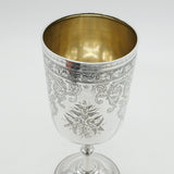 Victorian Sterling Silver Communion Wine Chalice Goblet Antique 1876 George Unite
