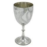 Victorian Sterling Silver Aesthetic Fern Pattern Goblet Chalice Antique London
