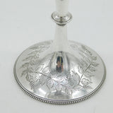 Victorian Sterling Silver Aesthetic Fern Pattern Goblet Chalice Antique London