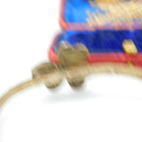 Victorian 8ct Gold & Bohemian Garnet Austro-Hungarian Shamrock Bangle c1860