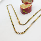 Victorian 9ct Gold Cable Link Chain Necklace 17" Length Antique c1880