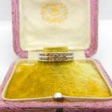 9ct Yellow Gold Two-Tier Diamond Half Eternity Ring Vintage c1990 Birmingham