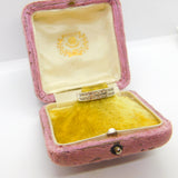 9ct Yellow Gold Two-Tier Diamond Half Eternity Ring Vintage c1990 Birmingham