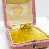 9ct Yellow, Rose, White Gold Tri-Colour Band Ring Vintage c1980 London