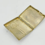 Edwardian Liberty & Co. Sterling Silver Floral Ladies Cigarette Case Antique 1903 Birmingham