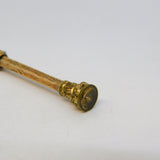 Victorian 9ct Yellow Gold Cased & Turquoise Set Propelling Pencil Antique c1860
