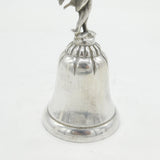 Portuguese Sterling Silver 'Galo de Barcelos' Cockerel Dinner Bell Vintage c1950