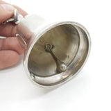 Portuguese Sterling Silver 'Galo de Barcelos' Cockerel Dinner Bell Vintage c1950