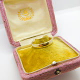 9ct Yellow Gold Essential Minimal Wedding Band Ring Vintage c1970