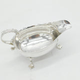 George II Sterling Silver Scrolled Sauce Boat Antique 1758 London David Mowden