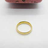 9ct Yellow Gold Essential Minimal Wedding Band Ring Vintage c1970
