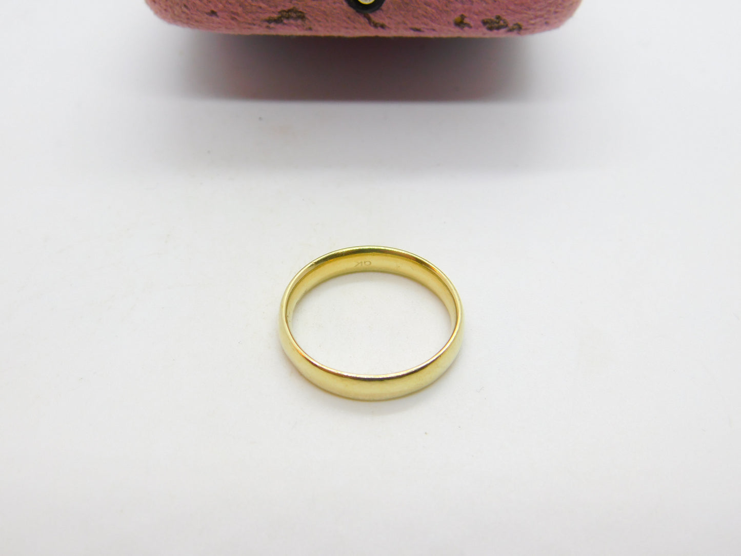 9ct Yellow Gold Essential Minimal Wedding Band Ring Vintage c1970