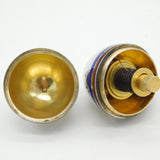 Victorian Sterling Silver Enamel Military Egg Form Thread Holder Antique London