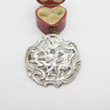 Edwardian Sterling Silver Classical Nouveau Brooch 1903 London Antique