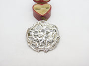 Edwardian Sterling Silver Classical Nouveau Brooch 1903 London Antique