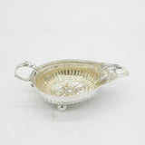George III Sterling Silver Floral Pattern Sauce Boat Antique 1790 London