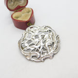 Edwardian Sterling Silver Classical Nouveau Brooch 1903 London Antique