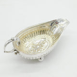 George III Sterling Silver Floral Pattern Sauce Boat Antique 1790 London