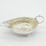George III Sterling Silver Floral Pattern Sauce Boat Antique 1790 London