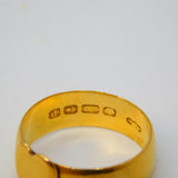 Victorian 22ct Yellow Gold Sweetheart Wedding Ring Antique 1864 Birmingham