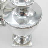 Georgian Sterling Silver Crested Dessert Set Antique 1773 London Robert Hennell