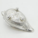 George III Sterling Silver Floral Pattern Sauce Boat Antique 1790 London