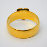 Victorian 22ct Yellow Gold Sweetheart Wedding Ring Antique 1864 Birmingham