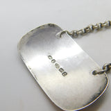Georgian Sterling Silver Port Decanter Label 1835 Birmingham Joseph Willmore
