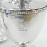 Georgian Sterling Silver Crested Dessert Set Antique 1773 London Robert Hennell