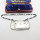 Georgian Sterling Silver Sherry Decanter Label 1806 London John Emes