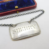 Georgian Sterling Silver Sherry Decanter Label 1806 London John Emes