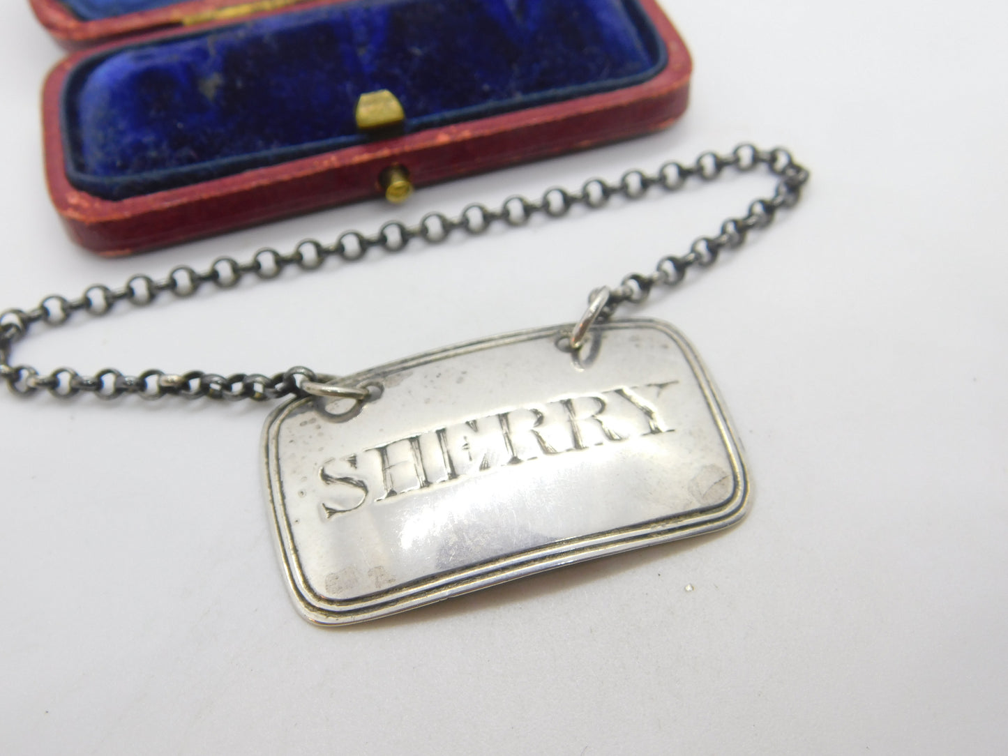 Georgian Sterling Silver Sherry Decanter Label 1806 London John Emes