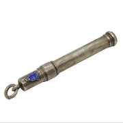 Sterling Silver Enamel NTC Bell Propelling Pencil Fob Antique 1911 Birmingham
